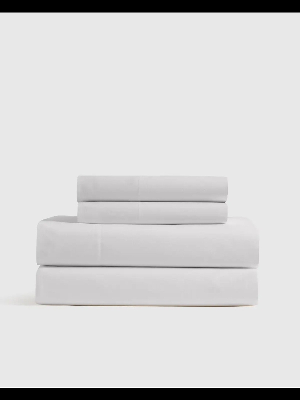 Quince Organic Percale White Sheet Set — Queen